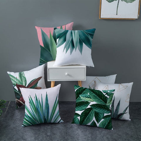 Creative Nordic Plant Peach Skin Sofa Pillowcase:: FREE SHIPPING!!