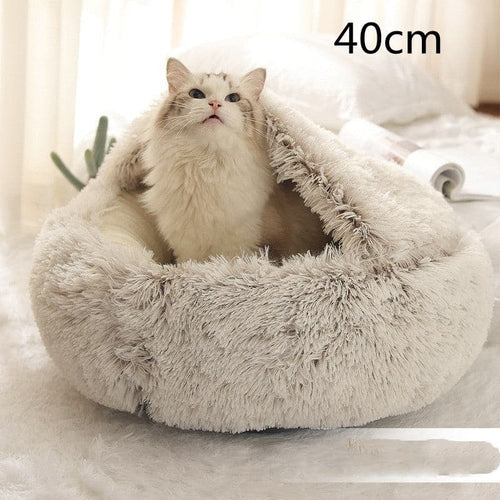 Plush 2 In 1 Dog And Cat Winter Bed; Warm :: FREE SHIPPING!!