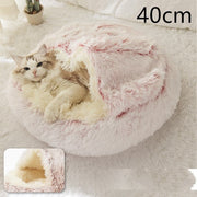 Plush 2 In 1 Dog And Cat Winter Bed; Warm :: FREE SHIPPING!!