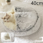 Plush 2 In 1 Dog And Cat Winter Bed; Warm :: FREE SHIPPING!!