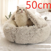 Plush 2 In 1 Dog And Cat Winter Bed; Warm :: FREE SHIPPING!!