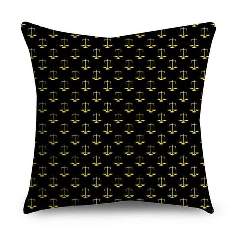 Black & Gold Polyester Pillow Cover