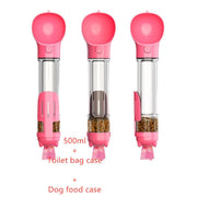 Pet Water Bottle Feeder Bowl with Garbage Bag Storage::FREE SHIPPING!!