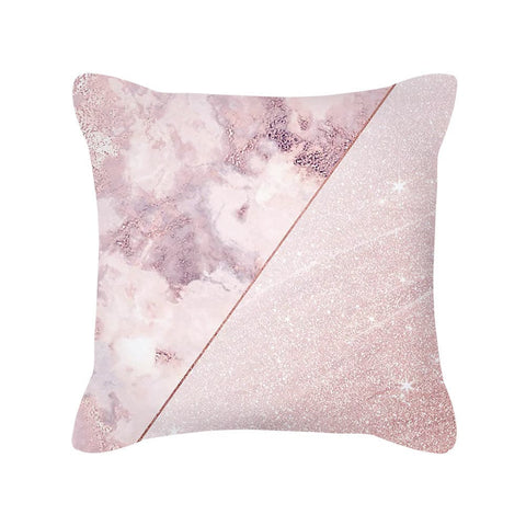 Nordic Style Rose Gold Pink Geometric Square Cushion Cover:: FREE SHIPPING!!