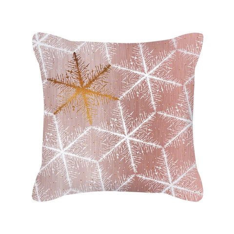 Nordic Style Rose Gold Pink Geometric Square Cushion Cover:: FREE SHIPPING!!