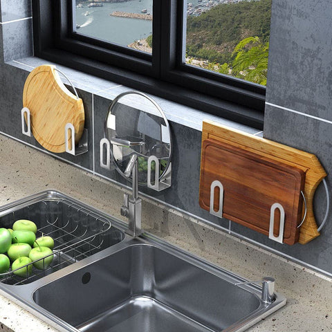 Creative Kitchen Pot Cover & Cutting Board Storage Racks: FREE SHIPPING!!