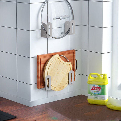 Creative Kitchen Pot Cover & Cutting Board Storage Racks: FREE SHIPPING!!