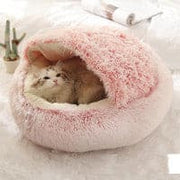 Plush 2 In 1 Dog And Cat Winter Bed; Warm :: FREE SHIPPING!!