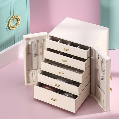 Leather Jewelry Storage Box::FREE SHIPPING!!