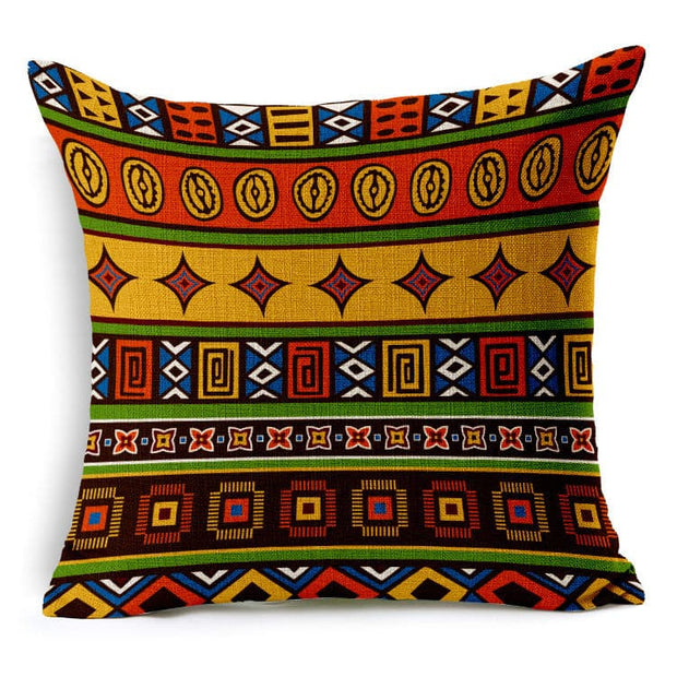 African Ethnic Stripe Linen & Cotton Sofa Pillow & Car Cushion Cover:: FREE SHIPPING!!
