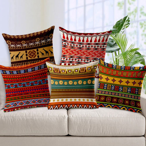 African Sofa Pillow & Cushion Cover