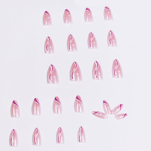 Wave Minimalist Series Pointed Nails Set