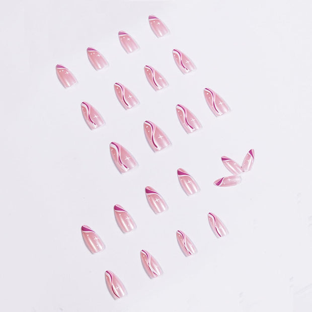 Wave Minimalist Series Pointed Nails Set