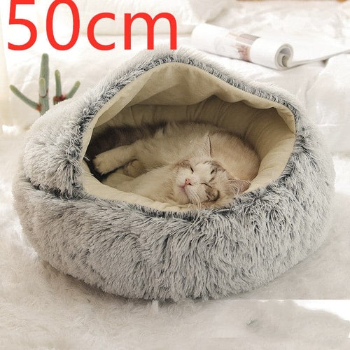 Plush 2 In 1 Dog And Cat Winter Bed; Warm :: FREE SHIPPING!!