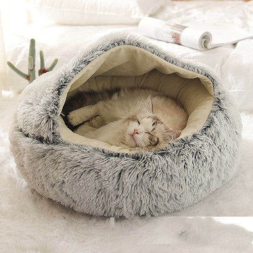 Plush 2 In 1 Dog And Cat Winter Bed; Warm :: FREE SHIPPING!!