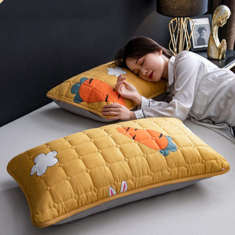 Pair of Quilted Pillow Covers With Anti-Slobber:: FREE SHIPPING!!