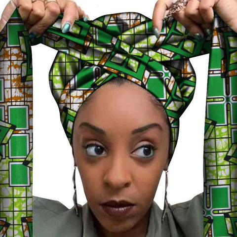 Elegant African Printed Headwrap