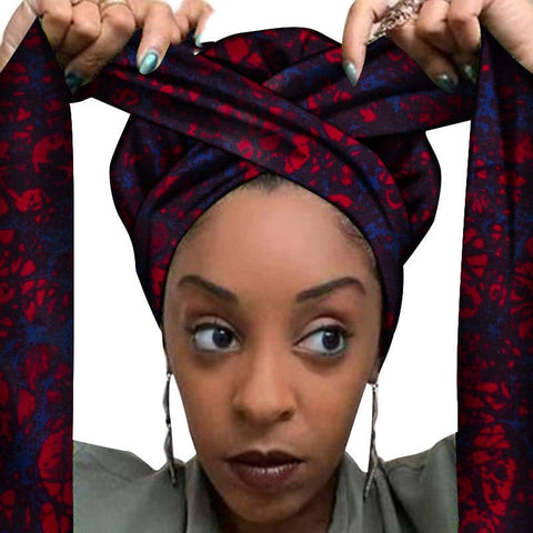 Elegant African Printed Headwrap