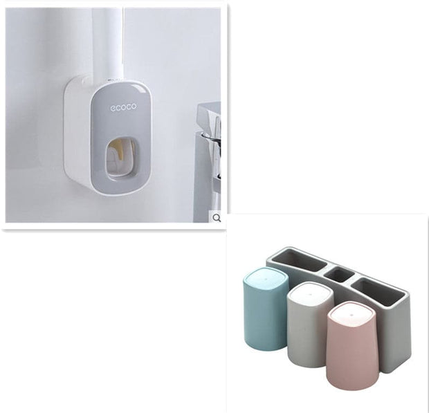 Ecoco Wall Mounted Automatic Toothpaste Dispenser and Holder::FREE SHIPPING!!