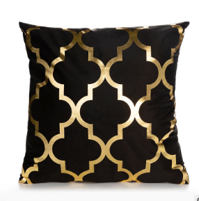 Elegant White and Gold Decorative Pillow Covers