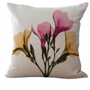 Floral Woven Linen Sofa Decorative Pillow Cover:: FREE SHIPPING!!