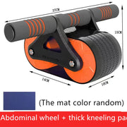 Double Wheel Abdominal  Automatic Rebound Ab Wheel Exerciser for Women & Men::FREE SHIPPING!!