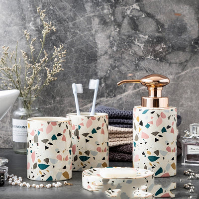 Creative Bathroom Nordic Style Ceramic Wash Set :FREE SHIPPING!!