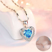 Elegant  Heart-shaped Rhinestones Necklace for Valentine's Day