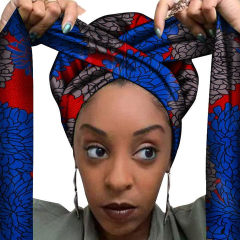 Elegant African Printed Headwrap