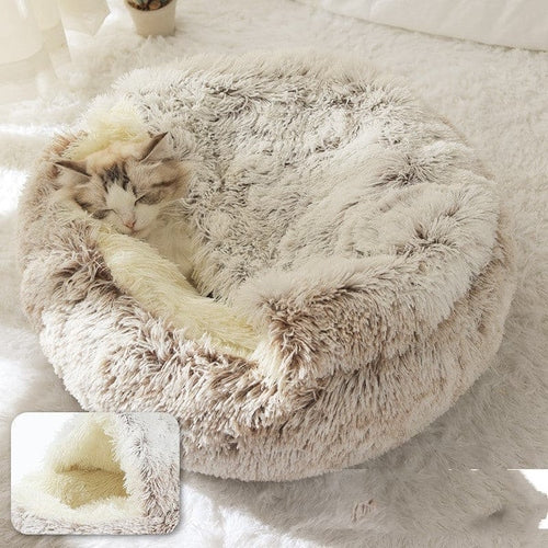 Plush 2 In 1 Dog And Cat Winter Bed; Warm :: FREE SHIPPING!!