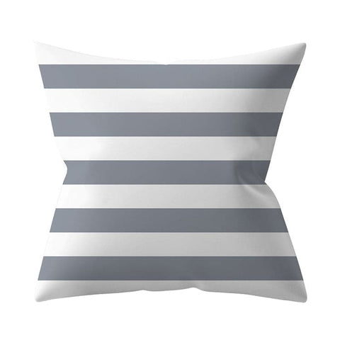 Gray Geometric Printed Polyester Cushion Cover- Hot Sale!::FREE SHIPPING!!