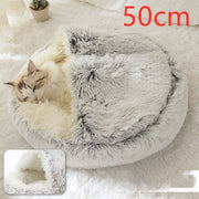 Plush 2 In 1 Dog And Cat Winter Bed; Warm :: FREE SHIPPING!!