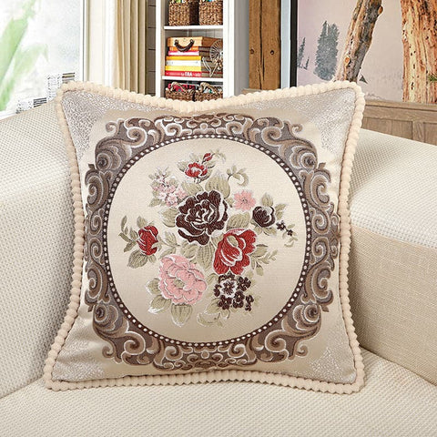 European style living room sofa square cushion cover