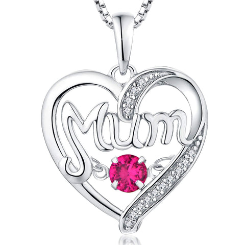 S925 Silver  Mother's Day Gift Birthstones Smart Pendant