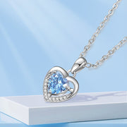 Elegant  Heart-shaped Rhinestones Necklace for Valentine's Day