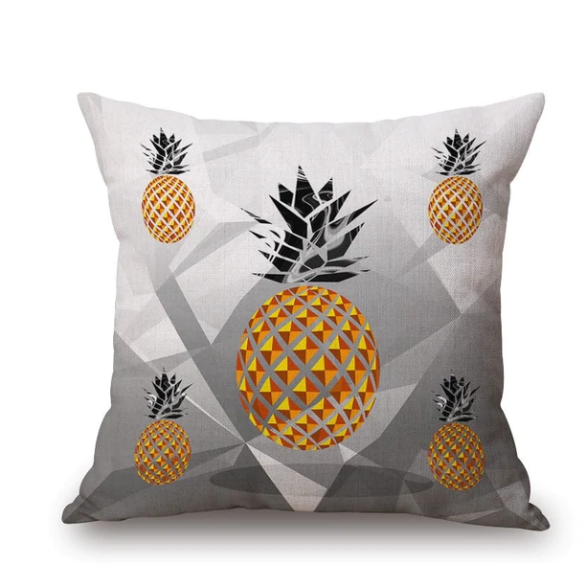 New Hot Sale Pineapple Print Linen Pillow Covers::FREE SHIPPING!!