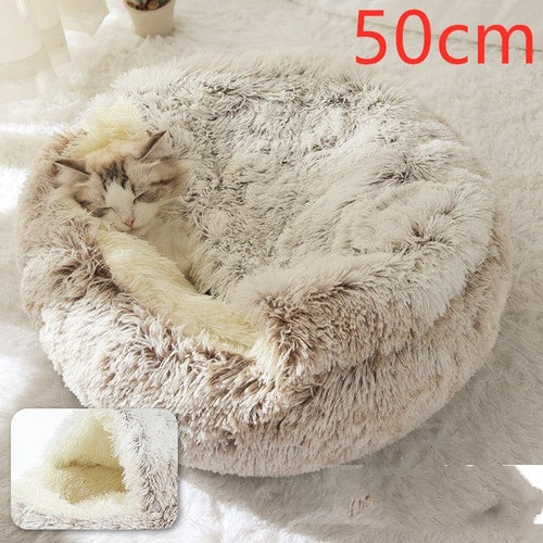 Plush 2 In 1 Dog And Cat Winter Bed; Warm :: FREE SHIPPING!!