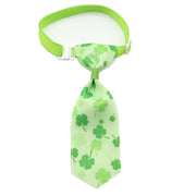 St. Patrick's Day Four-leaf Clover Bow Pet Tie