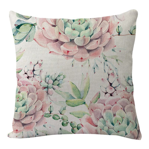 Flowers & Birds Flax Pillow Car & Sofa Cushion::FREE SHIPPING!!