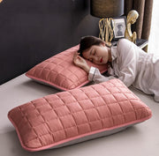 Pair of Quilted Pillow Covers With Anti-Slobber:: FREE SHIPPING!!