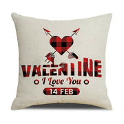 Valentines Day Red Pillowcase Cushion Cover