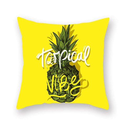 Yellow Pineapple Cushion Cover