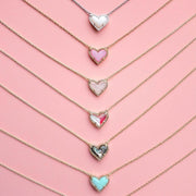 Elegant Women's O-Shaped Necklace with Heart-Shaped Pendant