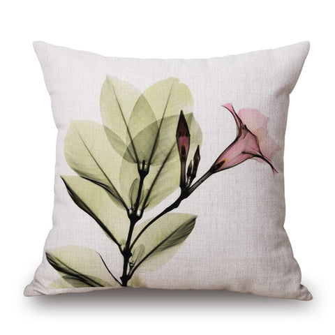 Floral Woven Linen Sofa Decorative Pillow Cover:: FREE SHIPPING!!