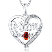 S925 Silver  Mother's Day Gift Birthstones Smart Pendant