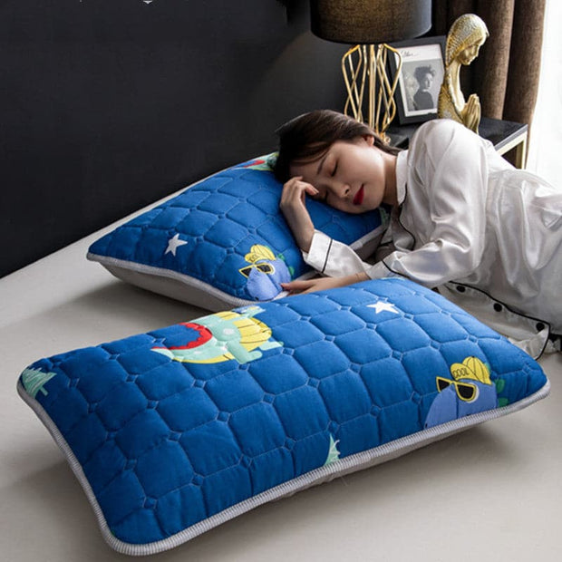 Pair of Quilted Pillow Covers With Anti-Slobber:: FREE SHIPPING!!