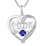 S925 Silver  Mother's Day Gift Birthstones Smart Pendant