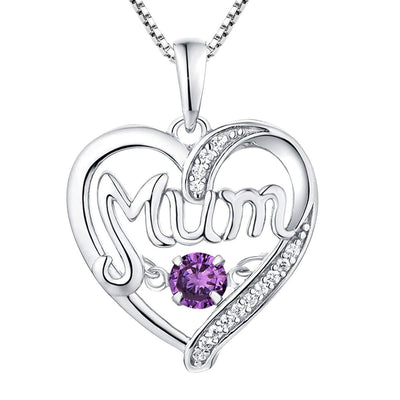 S925 Silver  Mother's Day Gift Birthstones Smart Pendant