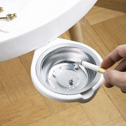 Hidden Table Bottom Stainless Steel Rotating Ashtray : FREE SHIPPING!