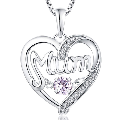 S925 Silver  Mother's Day Gift Birthstones Smart Pendant